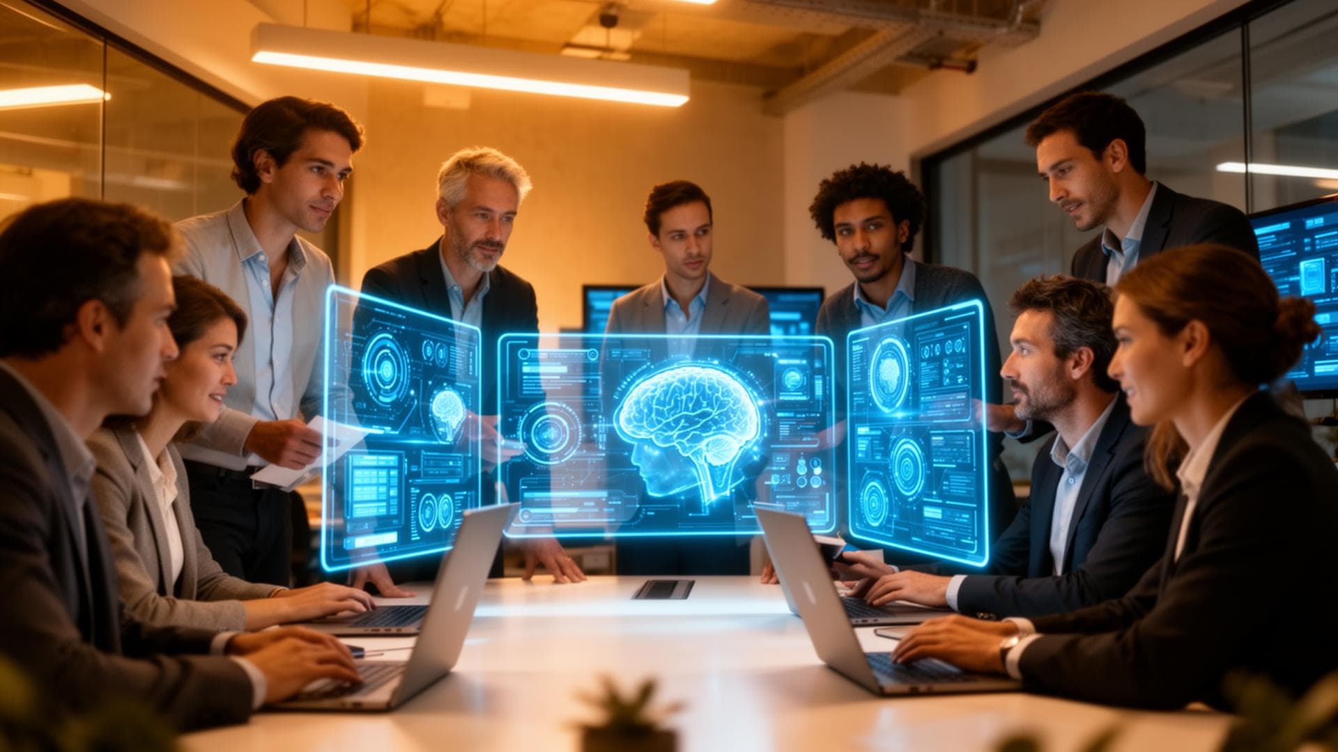 AI agent builders collaborating on product demos for business buyers