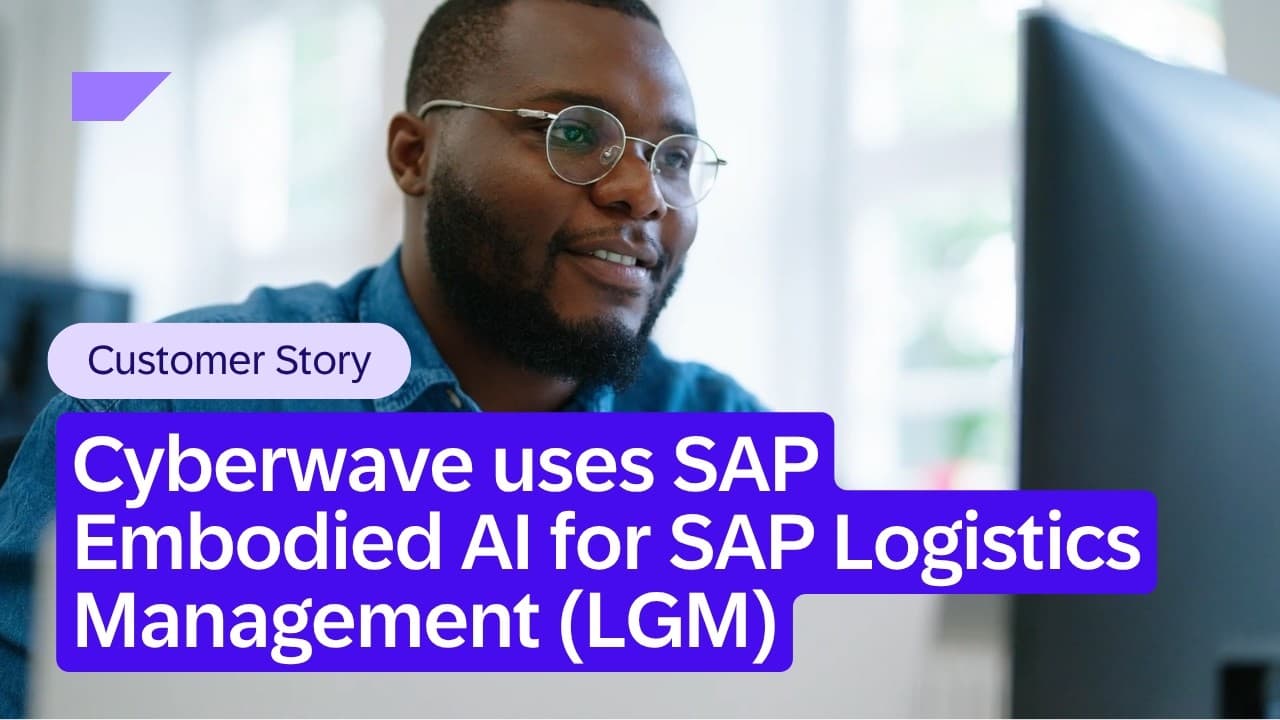How Cyberwave uses SAP Embodied AI for SAP Logistics Management (LGM)